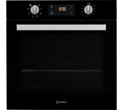 INDESIT IFW 6340 BL Electric Oven - Black